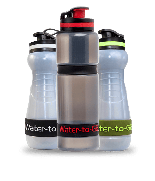 Water filter bottles for travel