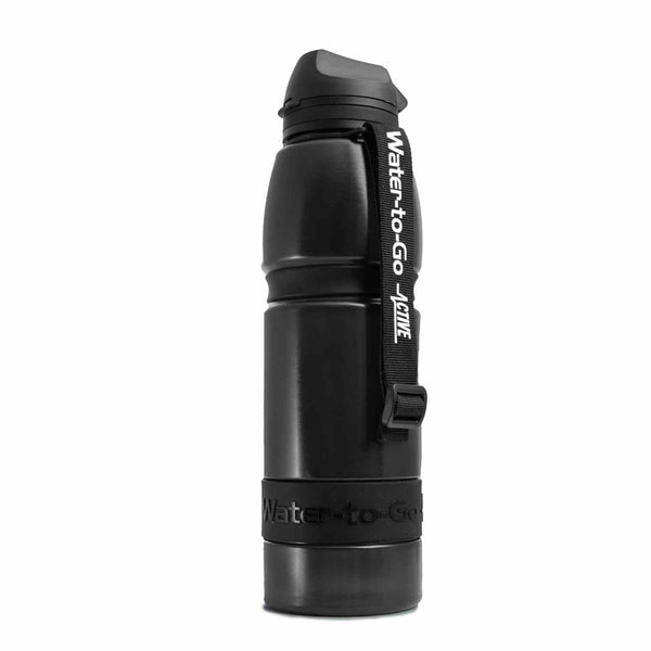Extra Large Water Purifier Bottle 33.8 fl oz /1L - Couples filter water bottle - Water to Go