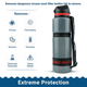 Extra Large Water Purifier Bottle 33.8 fl oz /1L- Family Bundle filter water bottle - Water to Go