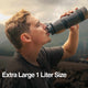 Extra Large Water Purifier Bottle 33.8 fl oz /1L - Family Bundle filter water bottle - Water to Go