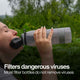 Extra Large Water Purifier Bottle 33.8 fl oz /1L - Value Bundle filter water bottle - Water to Go