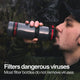 Large Water Purifier Bottle (25oz / 75cl) filter water bottle - Water to Go