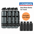 Large Water Purifier Bottle (26oz / 75cl) - Family Value Bundle filter water bottle - Water to Go