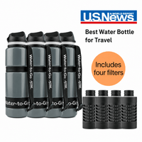 Large Water Purifier Bottle (26oz / 75cl) - Family Value Bundle filter water bottle - Water to Go